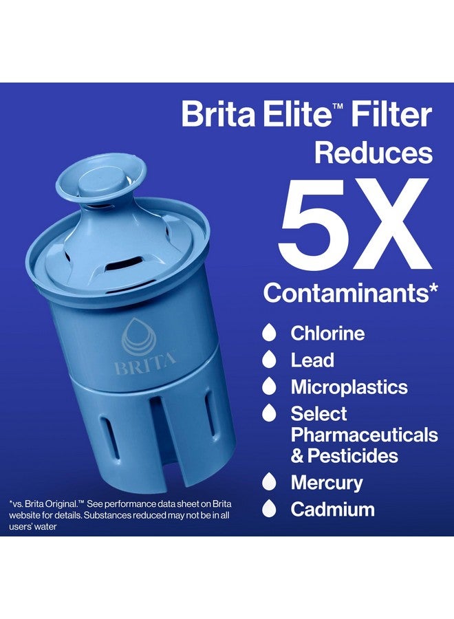 BRITA جهاز ترشيح المياه من بريتا، فلتر إيلت اليومي، يزيل 99% من الرصاص، يتضمن 1 فلتر، سعة 10 أكواب، أبيض - Image 3