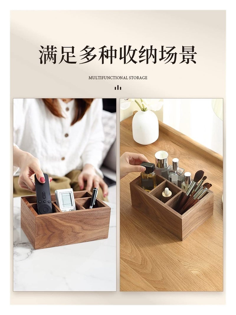HEQIE-YONGP Jewellery Box Lounger Storage Box Wooden Coffee Table Remote Control Pen Holder Cosmetic Desktop Bedroom Living Room Home Simple for Bracelets Earrings Anne - Image 3