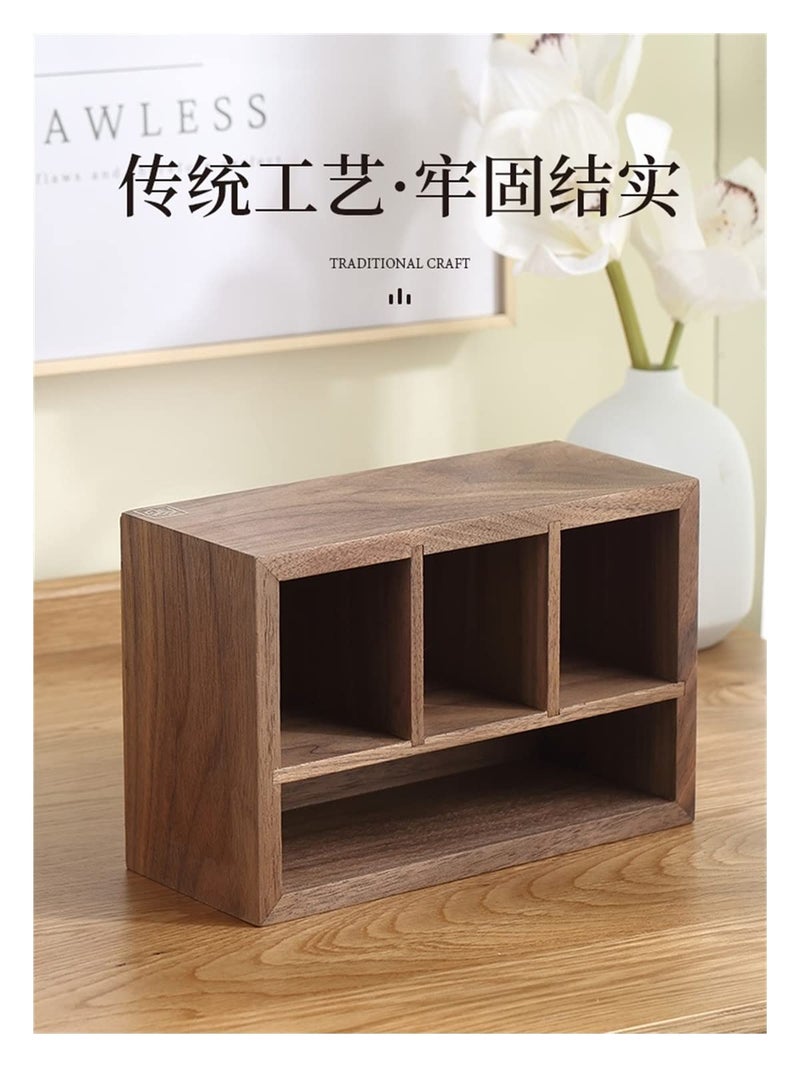 HEQIE-YONGP Jewellery Box Lounger Storage Box Wooden Coffee Table Remote Control Pen Holder Cosmetic Desktop Bedroom Living Room Home Simple for Bracelets Earrings Anne - Image 5