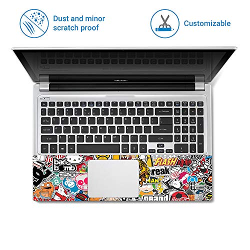 Finearts Full Panel Laptop Skin Upto 15.6 inch Sticker Compatible for Dell/HP/Lenovo/Acer/Sony All Laptop Size Upto 14 to 15.6 Inch - (Bomb Tiger) - Image 2