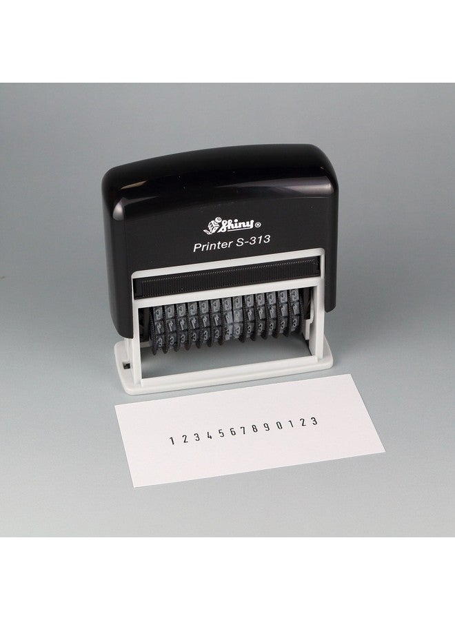 Shiny S-313 Self Inking Stamp 13 Digit Numbering Stamp - Image 2
