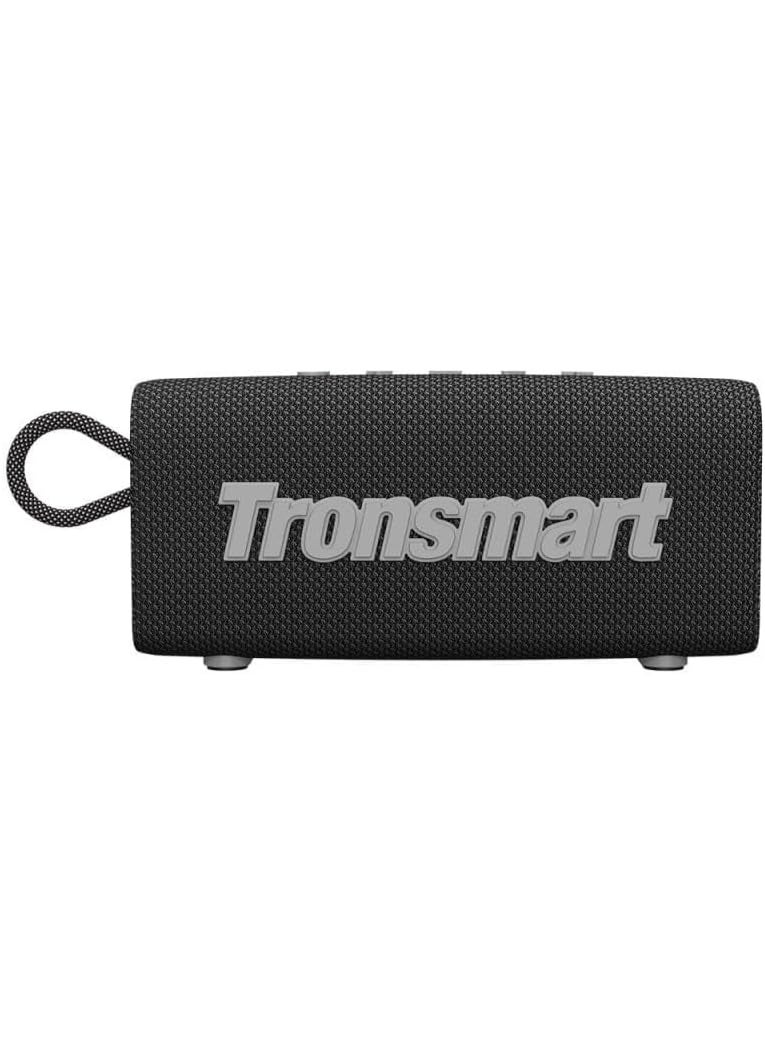 ترونسمارت مكبر صوت محمول لاسلكي Tronsmart Trip بقوة 10 واط - مقاوم للماء بمعيار IPX7، بطارية تدوم حتى 20 ساعة، تقنية SoundPulse، بلوتوث 5.3 - أسود - Image 2
