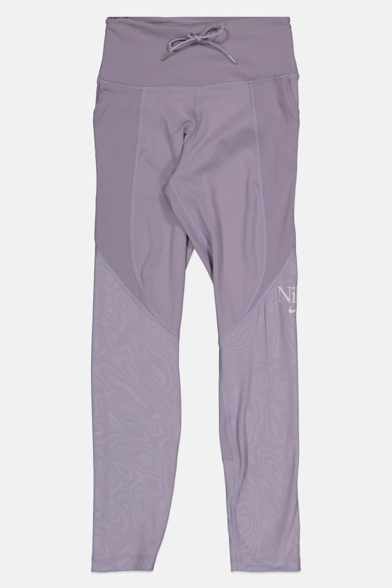 Nike Women Sportswear Fit 7/8 Running Leggings, Lavender - Image 2