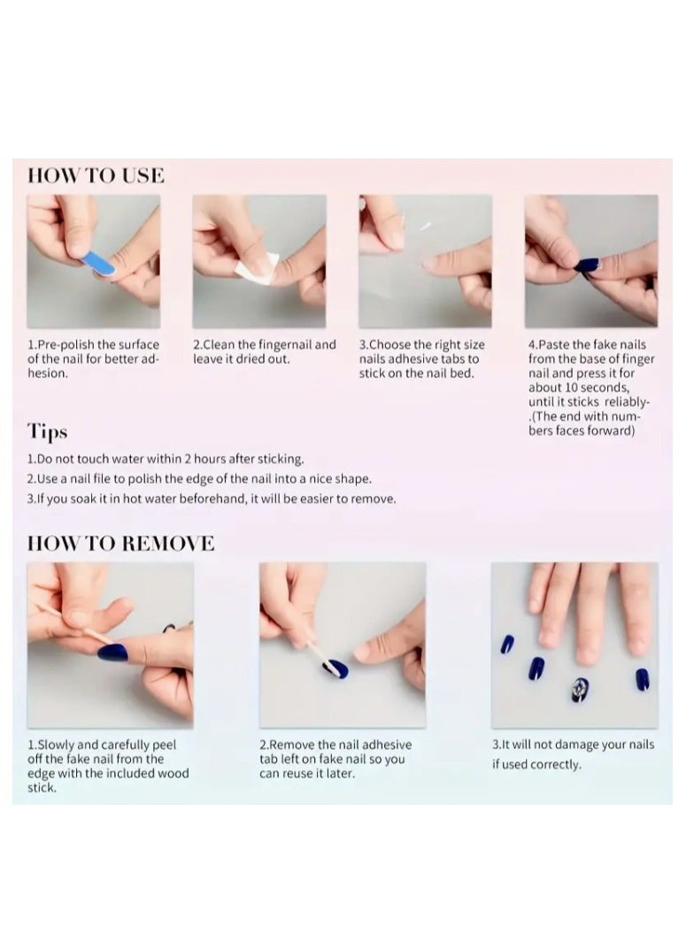 Easy-Apply Fake Nails - 12 pcs for a Stunning Look - pzsku/ZC89256E9F112AD9E0514Z/45/_/1729024686/23272fd8-9a27-4ace-a4f3-955a1f6ab947