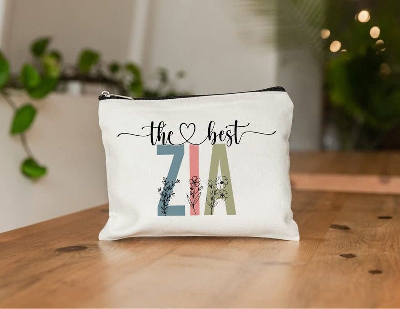 PTDShops The Best Zia Makeup Bag - Multicolor Letter Print Zipper Makeup Bag for Women - Travel Cosmetic Bag - Image 2