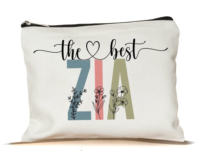 PTDShops The Best Zia Makeup Bag - Multicolor Letter Print Zipper Makeup Bag for Women - Travel Cosmetic Bag - Image 1