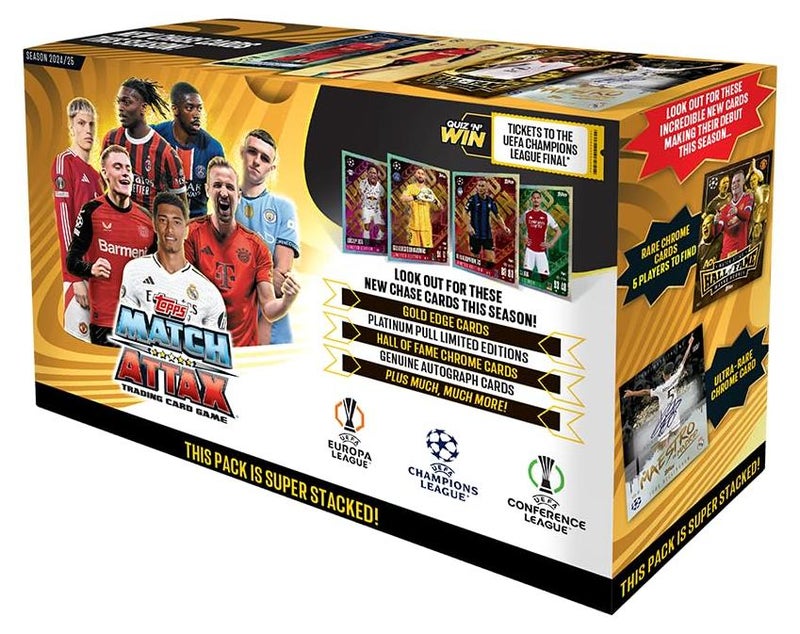 Topps لعبة بطاقات التداول وجمع بطاقات UEFA Champions League Match Attax 24/25 (عبوة تدفق من 40) - Image 1