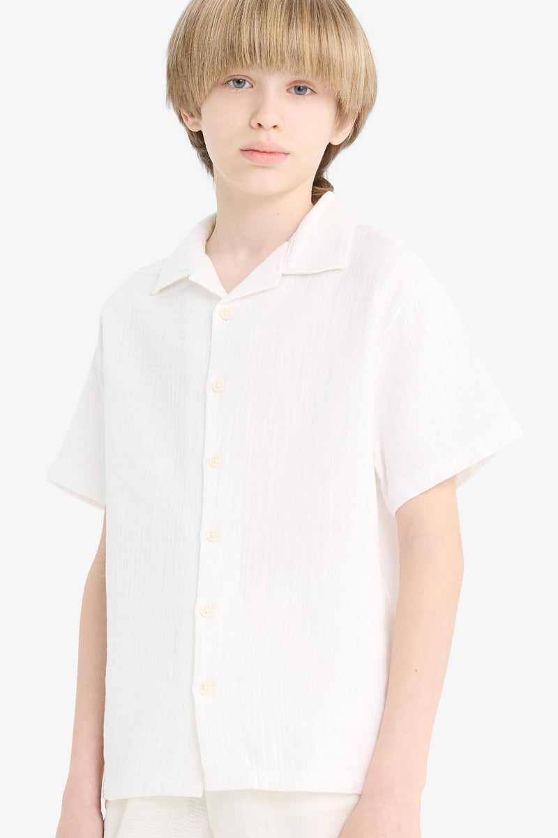 DeFacto Boy Oversize Fit Short Sleeve Shirt  - Image 3