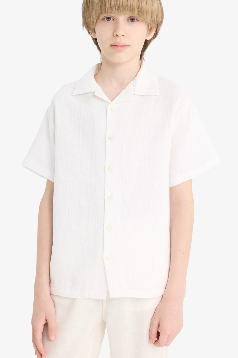 DeFacto Boy Oversize Fit Short Sleeve Shirt  - Image 4