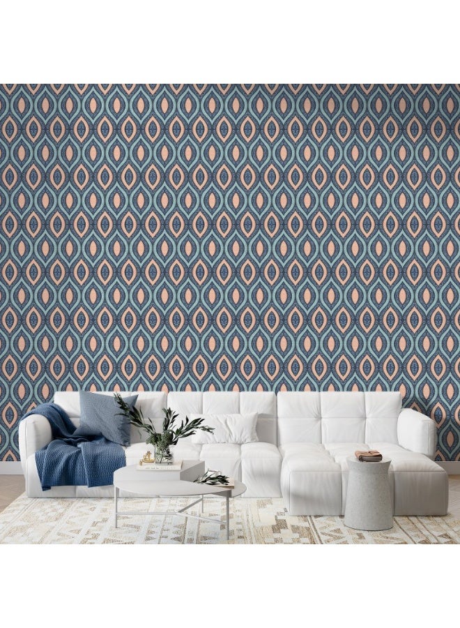 Home Gallery Magics Abstract Multicolor Fabric Wallpaper Covers An Area ​​Up To 4.2Mx3M With Adhesive  And Smoothing Tool  - Image 4