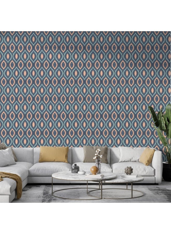 Home Gallery Magics Abstract Multicolor Fabric Wallpaper Covers An Area ​​Up To 4.2Mx3M With Adhesive  And Smoothing Tool  - Image 3