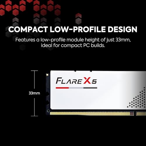 G.SKILL Flare X5 Series DDR5 RAM (AMD Expo & Intel XMP 3.0) 64GB (2x32GB) 6000MT/s CL36-36-36-96 1.35V Desktop Computer Memory U-DIMM - Matte White (F5-6000J3636F32GX2-FX5W) - Image 4