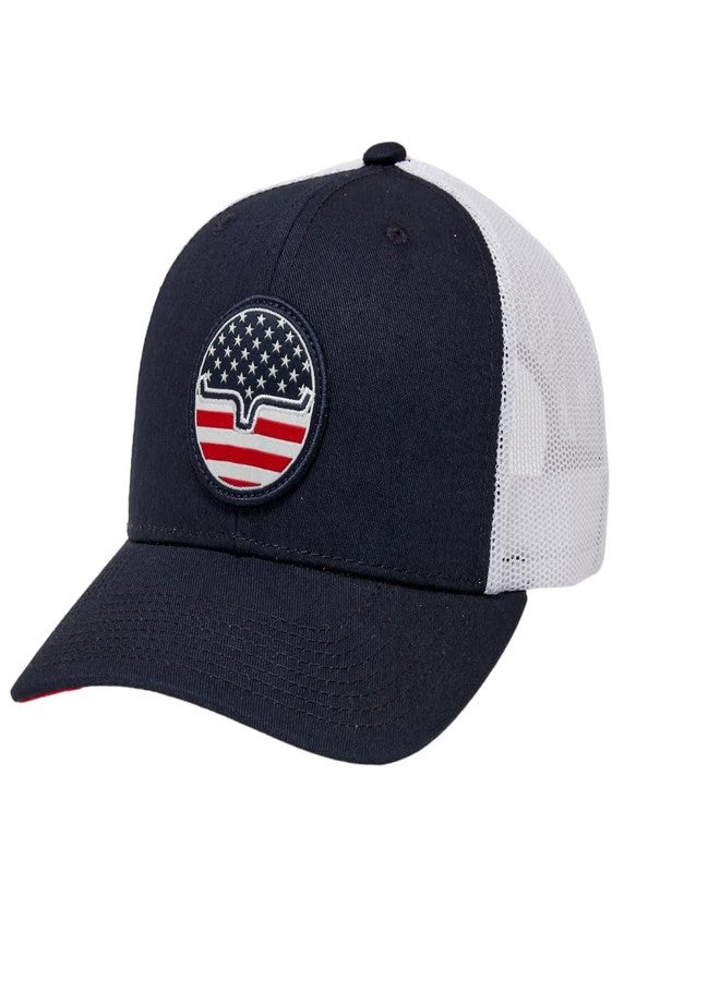Kimes Ranch Caps Adjustable Snapback Stars N Stripe Hat - Navy - Image 1