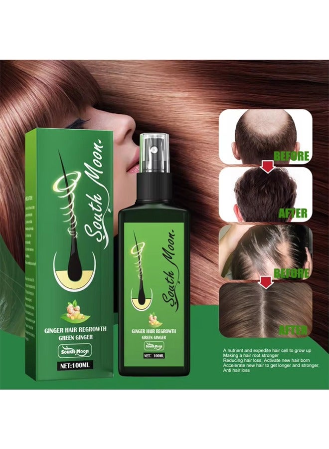 ساوث مون رذاذ الزنجبيل المغذي للشعر، رذاذ الزنجبيل المعدل للنمو الشعر المصل للرجال والنساء رذاذ النمو الطبيعي 100ML - Image 2