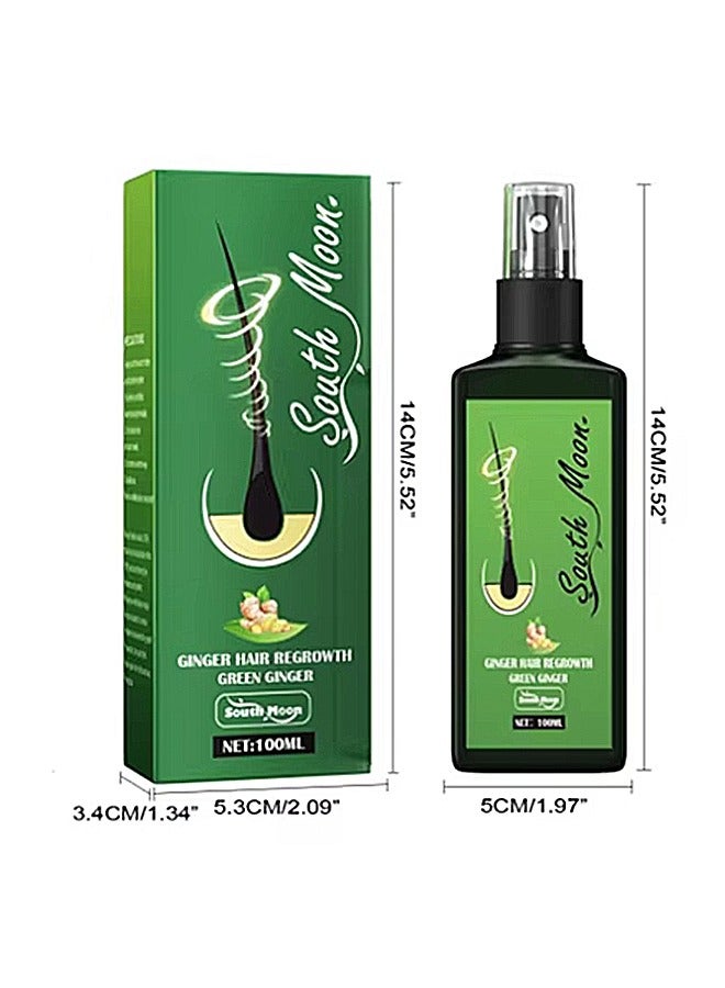 ساوث مون رذاذ الزنجبيل المغذي للشعر، رذاذ الزنجبيل المعدل للنمو الشعر المصل للرجال والنساء رذاذ النمو الطبيعي 100ML - Image 1