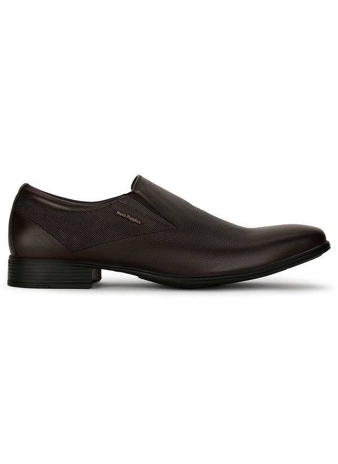 Hush Puppies - Hush Puppies Men Boston Slipon E 23 Brown Shoe UK 9 (8554002) - Image 1