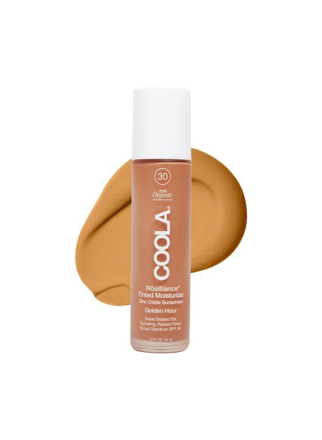 COOLA Organic Rosilliance BB Cream with SPF 30, Tinted Moisturizer Sunscreen & Foundation, Dermatologist Tested, Golden Hour, 1.5 Fl Oz - Image 1