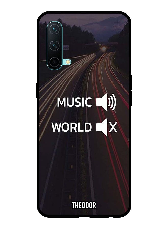 Theodor Protective Case Cover For OnePlus Nord CE 5G   Music Word - Image 1