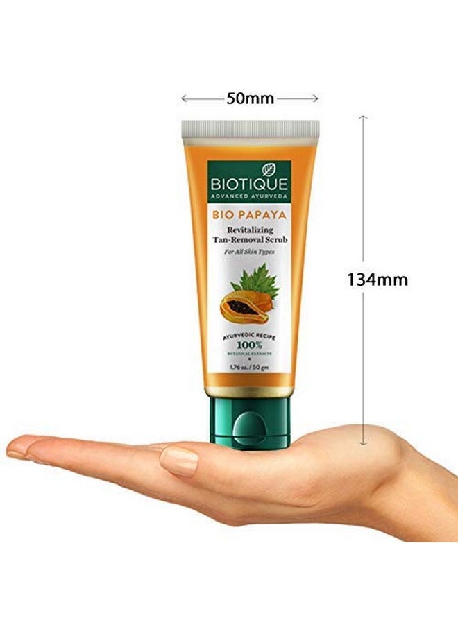 Biotique Biotique Bio Papaya Revitalizing Tan Removal Scrub, 50g, Multi  - Image 4