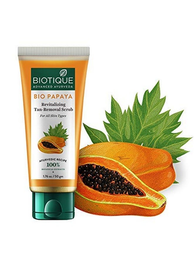 Biotique Biotique Bio Papaya Revitalizing Tan Removal Scrub, 50g, Multi  - Image 3
