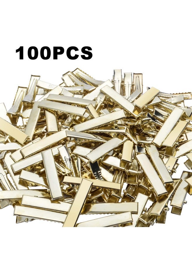 BronaGrand Flat Alligator Clips 100Pcs 3.2Cm Diy Single Prong Metal Hair Clips Duckbill Hair Clips Blank Hair Slides For Crafts And Other Hair Accessories - Image 5