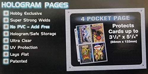 Ultra Pro 25 (Twenty Five Pages) 4-Pocket Coupon Pages (3.5 X 5 inches, top load pockets) - Image 2