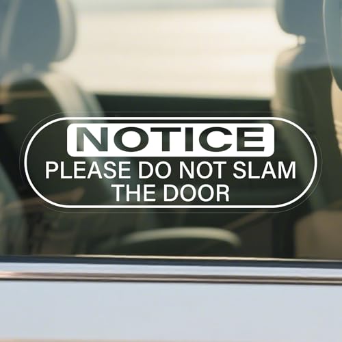 YIKIADA 10 Pack Do Not Slam The Door Sticker 2 6 Inch Vinyl Self Adhesive Car Door Decals Warning Sign Waterproof Vehicles Windows Clings - Image 1