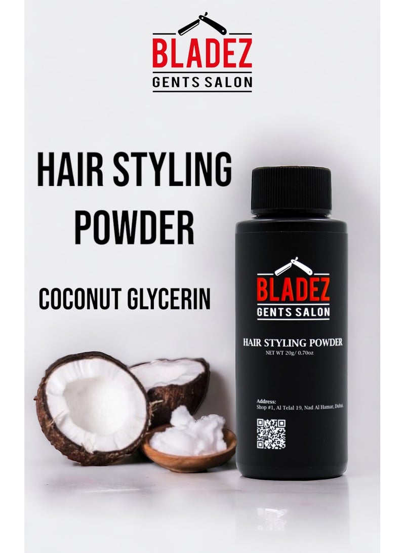 Bladez Gents Salon Hair Styling & Volumizing Powder, Root Lifting, Best Texture, Light Finish, Professional Line - Image 3