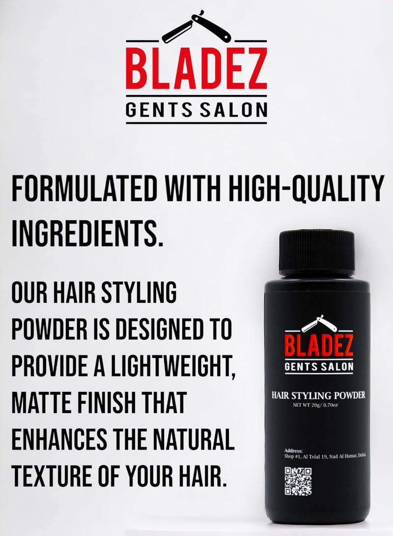 Bladez Gents Salon Hair Styling & Volumizing Powder, Root Lifting, Best Texture, Light Finish, Professional Line - Image 4