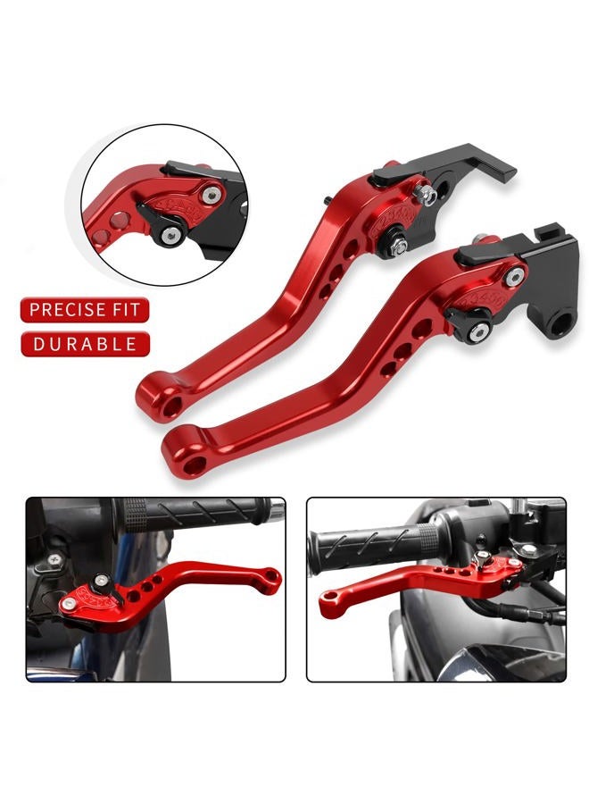 HAONEL Short Brake Clutch Lever Sets CNC Aluminum Replacement for Kawasaki 2017-2023 Z650 Z900 Ninja 650R ER-6F Vulcan S 650 EN650 KLE650 Versys 650 KLZ1000 Versys 1000 ZX-4R (Green) - Image 2