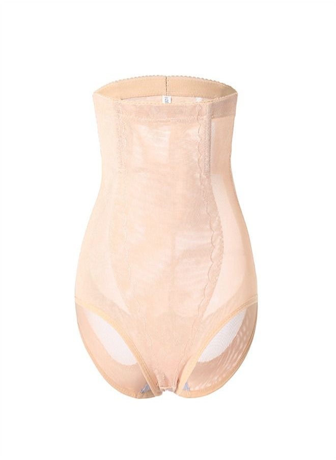 Loquat - High Waist Postpartum Corset Pants Beige - Image 1