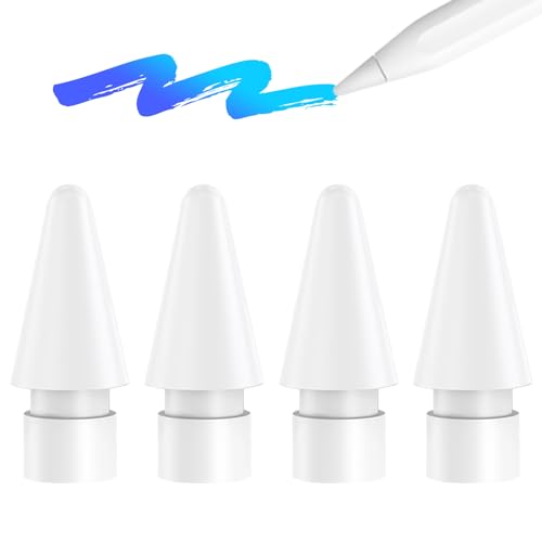 XIRON [4 Pack] Pencil Tips for Apple Pencil 2nd/1st Generation, Apple Pencil Pro,&Apple Pencil USB-C, Replacement Nibs Only Compatible with Apple Pencil, Wear-Resistant High Sensitivity Pencil Tips - Image 1