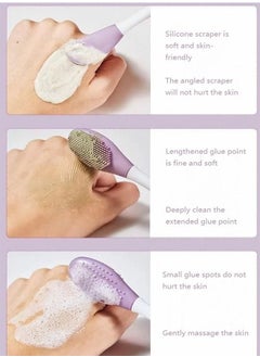 Gecomo Double head facial mask brush Cleaning massage stick Makeup removing brush Mud film nose brush  - Image 5