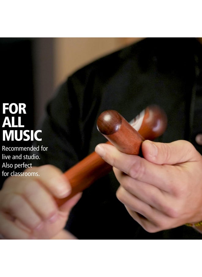Meinl Percussion - Meinl Percussion Select Hardwood Claves Musical Instrument Sticks NOT Made in China for Live, Studio and Classrooms, 2-Year Warranty (CL1RW) - Image 1