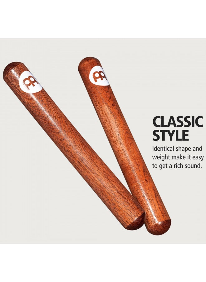 Meinl Percussion - Meinl Percussion Select Hardwood Claves Musical Instrument Sticks NOT Made in China for Live, Studio and Classrooms, 2-Year Warranty (CL1RW) - Image 1