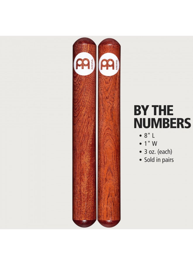 Meinl Percussion - Meinl Percussion Select Hardwood Claves Musical Instrument Sticks NOT Made in China for Live, Studio and Classrooms, 2-Year Warranty (CL1RW) - Image 1
