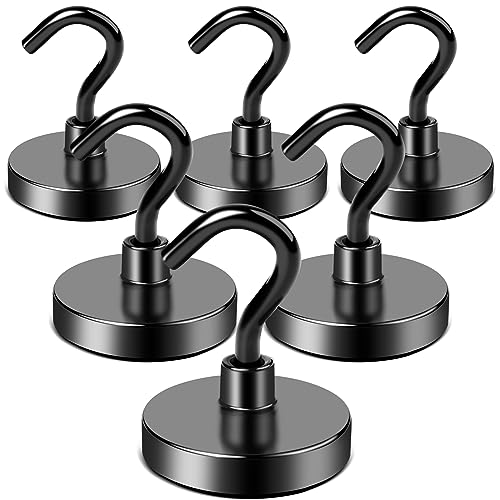 LOVIMAG Cruise Door Magnets, 80LBS Cruise Magnets with Epoxy Coating for Hanging, Strong Magnet Heavy Duty for Kitchen Must Haves, Magnetic Hooks for Cruise Cabins, Ceiling, Refrigerator etc -6 Pcs - Image 1