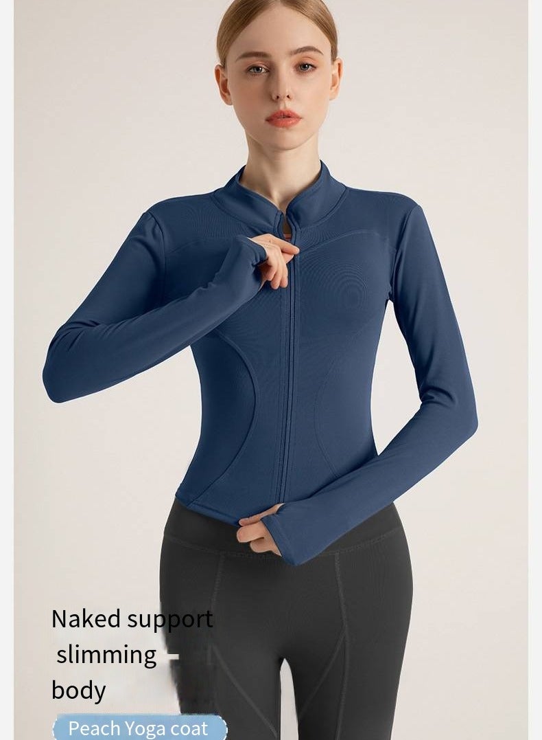 general Quick-Dry Slim Fit Yoga Jacket – Women's Breathable Workout Top for Running & Gym，Yoga Jacket - Image 4