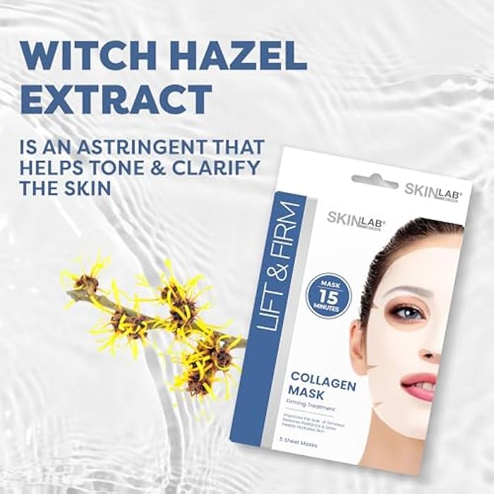 SKIN LAB BY BSL SKIN LAB Collagen Sheet Mask for Women – Hydrating Skincare – Firming, Moisturizing, Anti-Aging Facial Treatment Set – Overnight Collagen Masks, 5 Count - Image 5