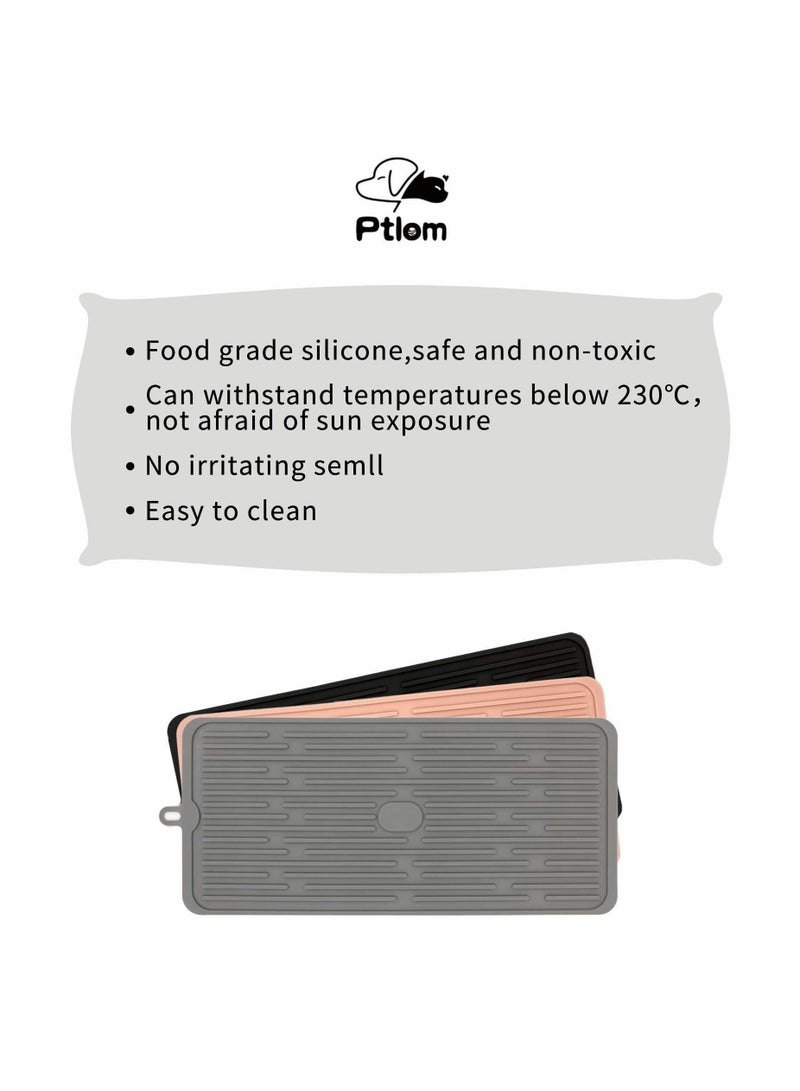 SYOSI Pet Placemat for Dog and Cat, Mat for Prevent Food and Water Overflow, Suitable for Medium and Small Pet - Image 5