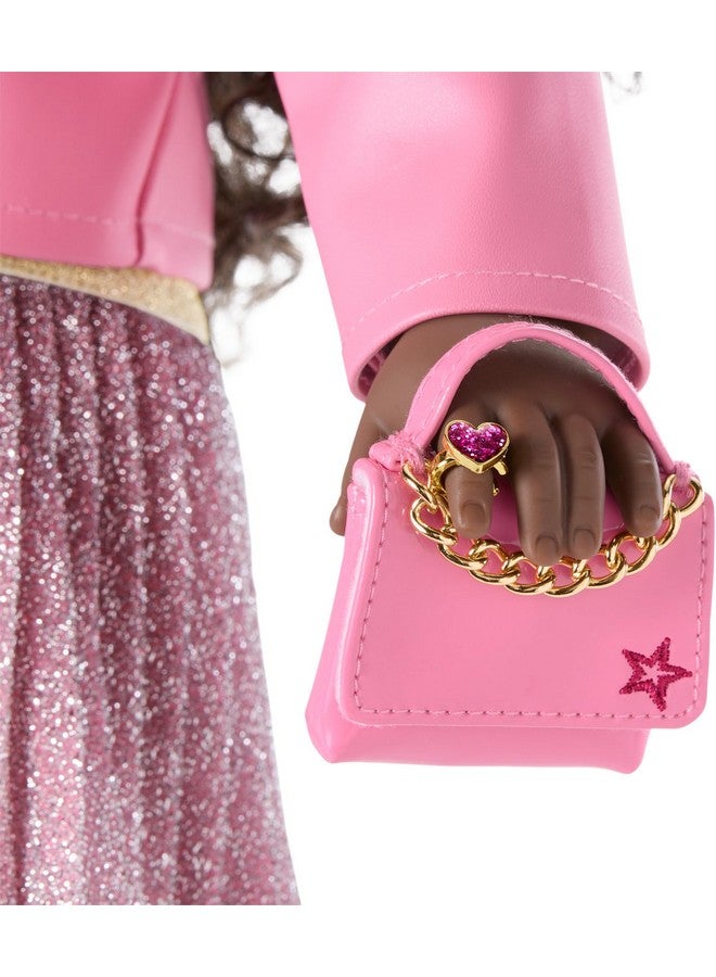 American Girl American Girl Truly Me 18-inch Doll Pink Chic Accessories with Purse, Beret, Sunglasses, and Heart Ring, for Ages 6+  - Image 4