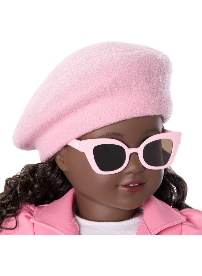 American Girl American Girl Truly Me 18-inch Doll Pink Chic Accessories with Purse, Beret, Sunglasses, and Heart Ring, for Ages 6+  - Image 3