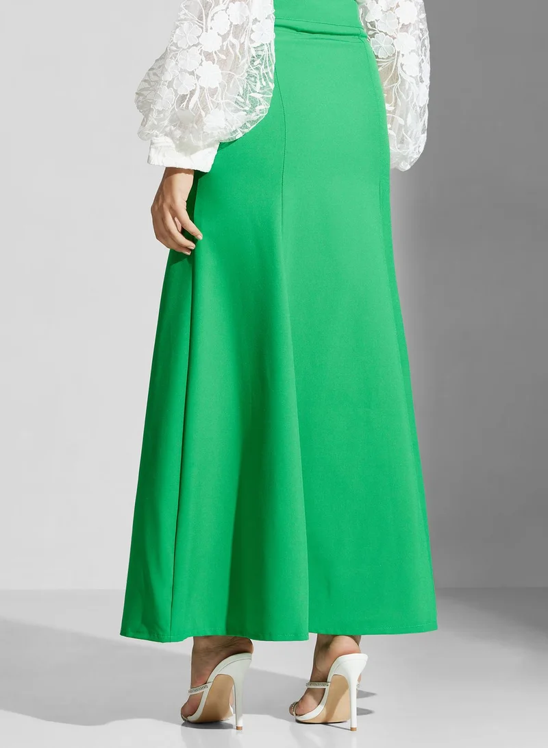 Golden Apple High Waist Tiered Skirt
