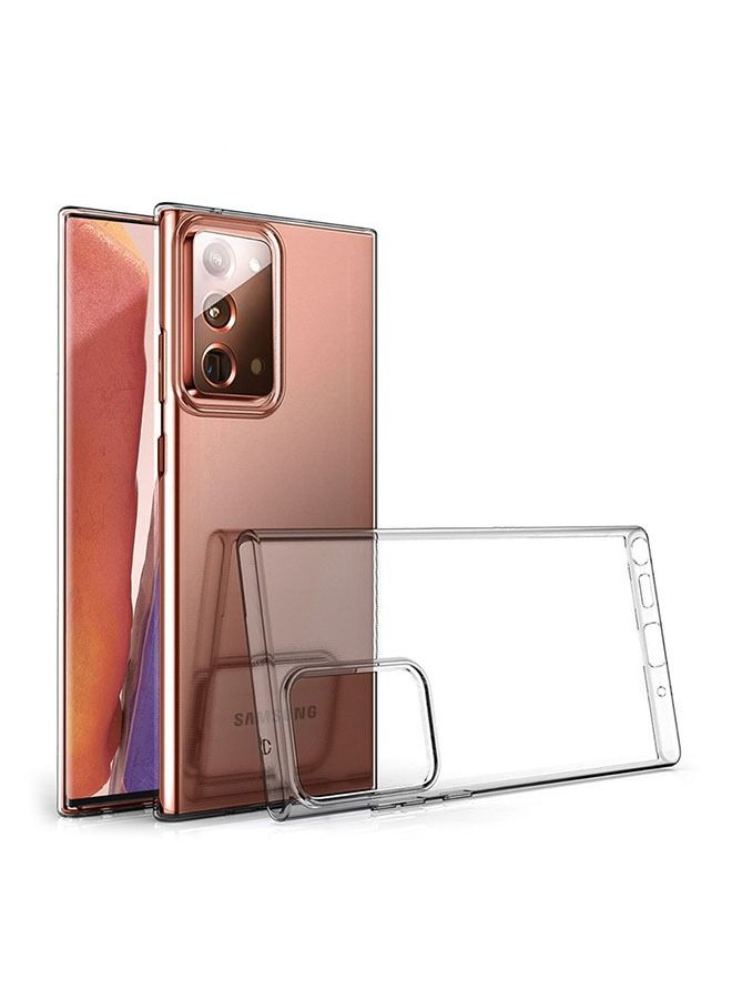 غطاء خلفي مرن غير مرئي من مادة TPU شفاف نحيف للغاية لحماية هاتف Samsung Galaxy Note 20 5G شفاف - Image 1