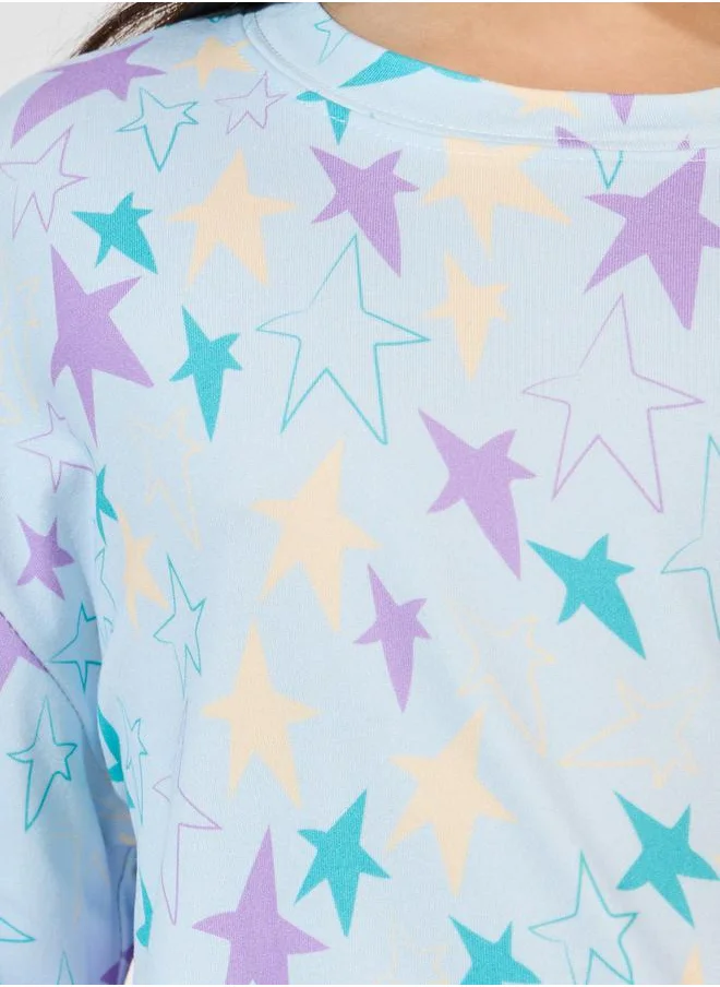 Styli Star Printed Oversized T-Shirt