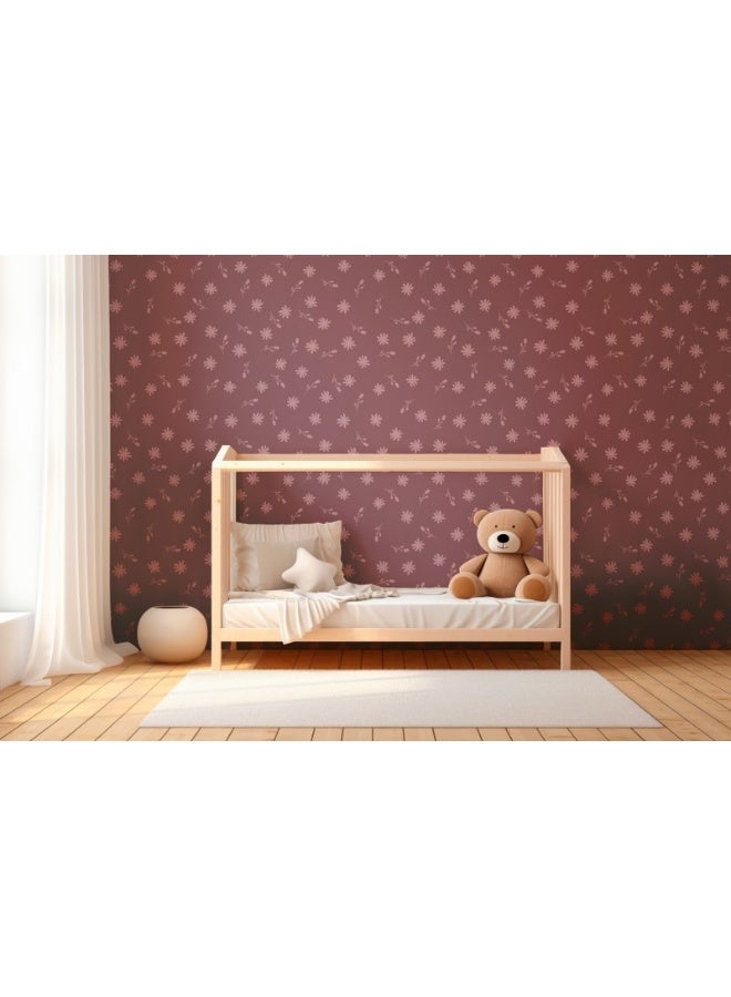 Home Gallery Purple Bright Background Fabric Wallpaper Covers An Area ​​Up To 4.2Mx3M With Adhesive  And Smoothing Tool  - Image 5