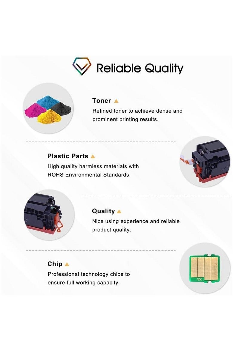 117A Toner Replacement for HP 117A Toner Set for HP Color Laser 179fwg Toner for HP Color Laser 178nwg 179fnw 178nw 150nw 178 179 W2070A W2071A W2072A W2073A (117A Black Cyan Yellow Magenta) - Image 5