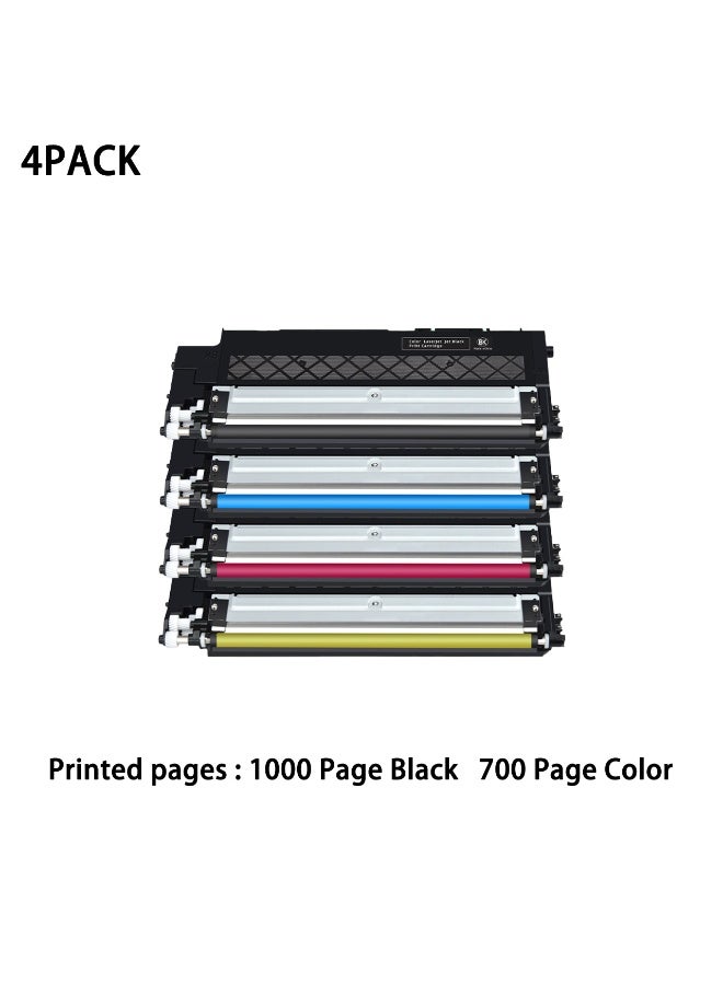 طقم حبر 117A بديل لمجموعة أحبار HP 117A لحبر HP 179fwg حبر 179fwg حبر 178fwg حبر 178fw 178nw 150nw 178 178 178 179 W2070A W2071A W2072A W2073A (117A أسود أسود سماوي أصفر ماجنتى) - Image 1