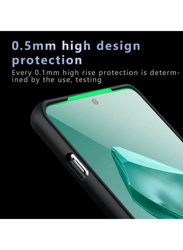 general Case Compatible with OnePlus 12R Mobile Phone Case, Ultra Thin/Fall Protection/Non-Slip, Flexible Silicone and Transparent Hard Acrylic Protective Case for OnePlus Ace 3 - Image 4