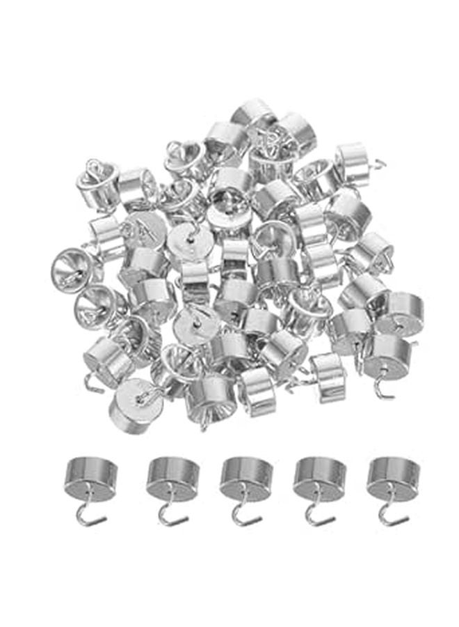 Hook And Lab Weight Set 50 Pieces 10g Each 500g Total Chrome Plated Calibration Kit For Physics Experiments - Image 1